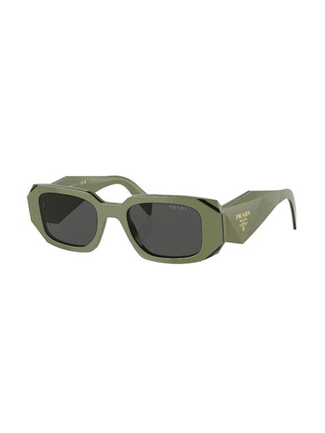 prada sport rectangular frame brown sunglasses|Prada sunglasses clear frame.